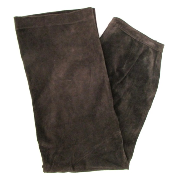 **NWT** Ann Taylor Suede/Leather Pant Size 12 - Picture 3 of 8